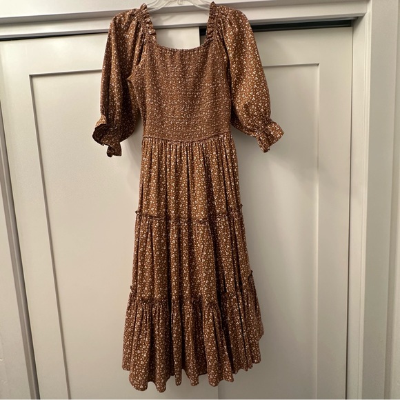 Ivy City Co Amber brown floral dress Size Small - Picture 12 of 13